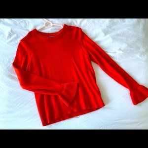 J. Crew Flared Sleeve Sweater